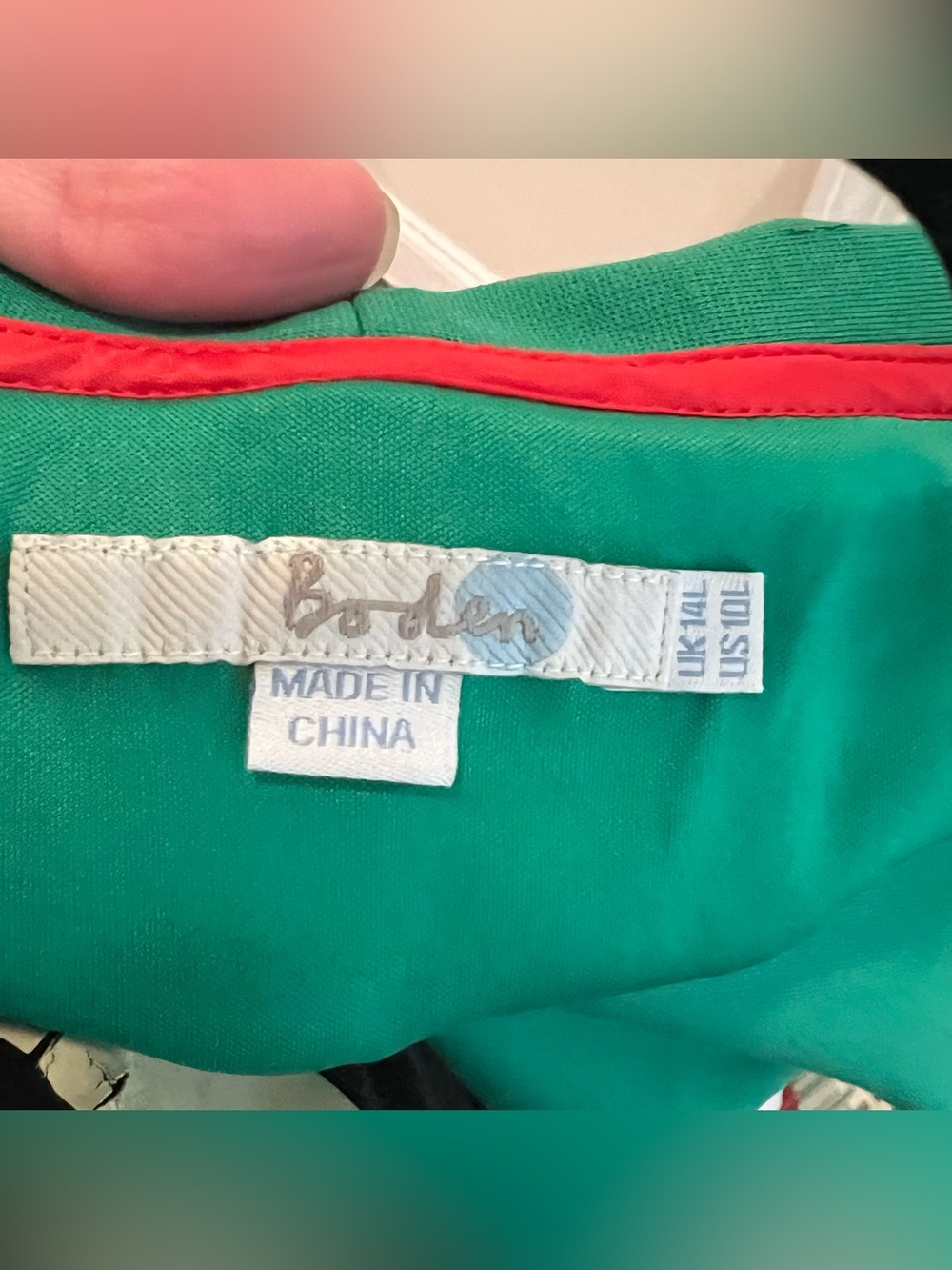 Boden Kelly Green Midi Dress sheath short sleeve 10 L - Picture 8 of 12